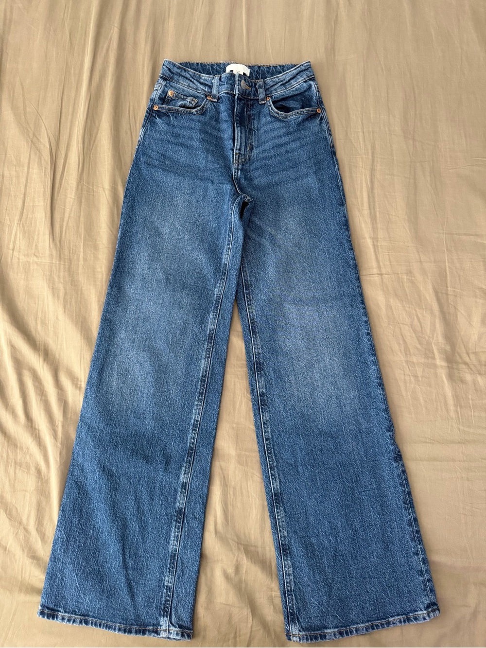 H&M Wide-Leg Denim Jeans